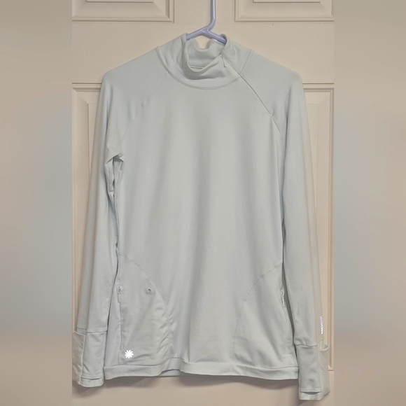 Women's Athleta Mint Mock Neck Zip Long Sleeve Running Top. Size Small.✨️ - Picture 3 of 11